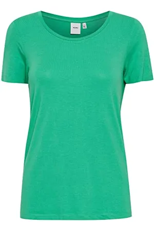 Ichi IHLISA SS5 Damen T-Shirt Kurzarm Shirt mit Rundhalsausschnitt, Größe:M, Farbe: