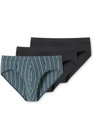 Schiesser Herren 3 Pack Slips mit weichem Bund Bio Baumwolle-95/5 Organic Unterwäsche, , 4/ S (3er Pack)
