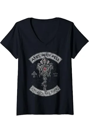 Axel Rudi Pell Damen Tour 2018 Biker Shirt T-Shirt mit V-Ausschnitt