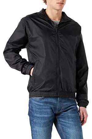 Urban classics Herren Jacquard Track Jacket Sportjacke, (Black 00007), Large (Herstellergröße: L)