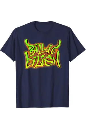 Billie Eilish Logo-Print: Einzigartiger Stil Moderne T-Shirt