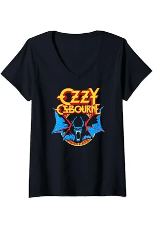 Ozzy Osbourne Classic Bat T-Shirt mit V-Ausschnitt
