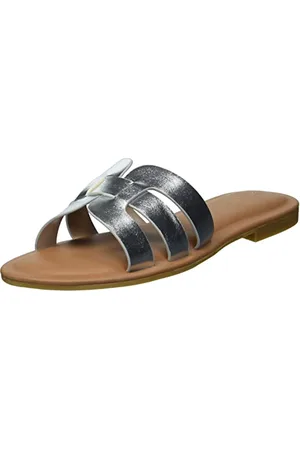THE DROP Damen Monika Flat H-band Slide Sandal, , Gr. 40 EU