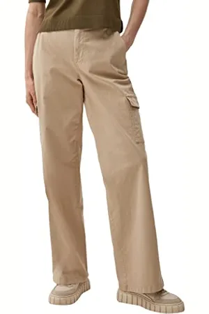 QS by s.Oliver Damen Hose, Cargo Hose Wide Leg, , 36 EU