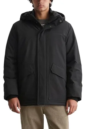 Marc O’ Polo Marc OߴPolo Denim Herren Winterjacke mit Kapuze wasserabweisend, (Black), S