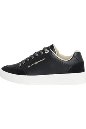 Tommy Hilfiger Damen Court Sneaker Seasonal Court Sneaker Schuhe, (Black), 37 EU