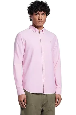 Farah Herren Brewer Slim Fit Baumwoll-Oxford Hemd, , XL