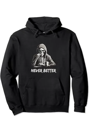 Halloween Never Better Skeleton Pullover Hoodie