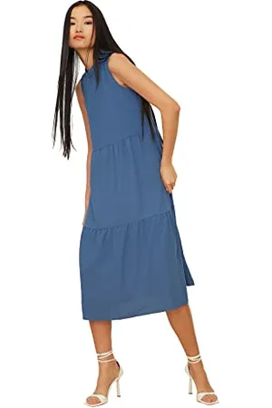 Trendyol Damen Breites Geschnittenes Kleid Dress, , 42 EU