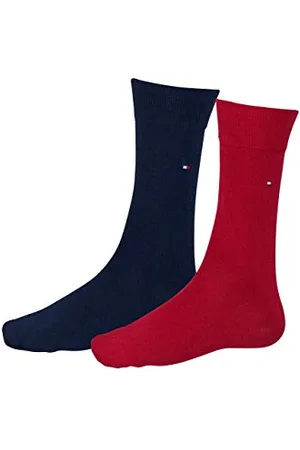 Tommy Hilfiger Herrensocken Doppelpack rot/dunkelblau Größe 43-46