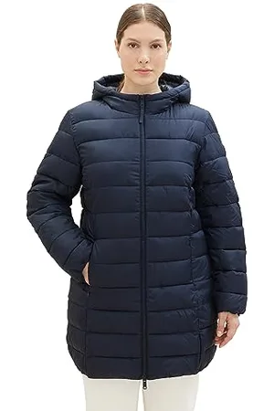 TOM TAILOR Damen 1038990 Lightweight Steppmantel, 10668-sky Captain Blue, 46