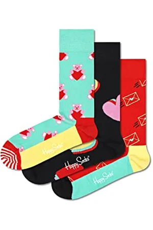 Happy Socks Herren 3er Pack I Love You Geschenkset Socken, , M
