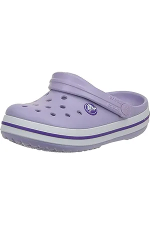 Crocs Unisex Kids Crocband Clog T, Lavender/Neon Purple, 19/20 EU