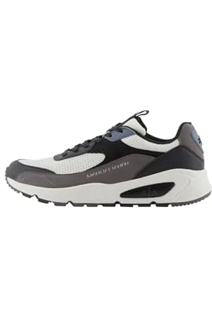Armani Exchange Herren Bronx Sneaker, Iron+Black, 40 EU