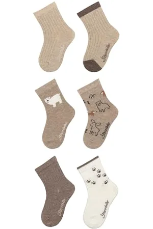 Sterntaler Unisex Socken 6er Pack Eisbär, , 18 EU