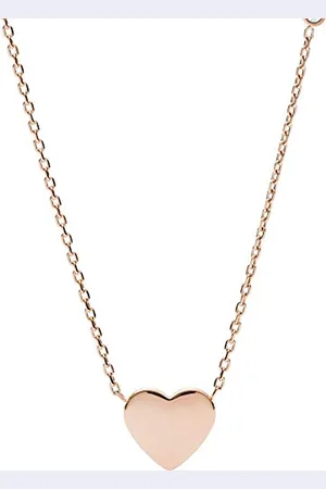 Fossil Halskette Für Frauen Vintage Iconic, 40,6 Cm + 5,1 Cm / B:10mm Rose Gold Edelstahl Halskette, JF03081791
