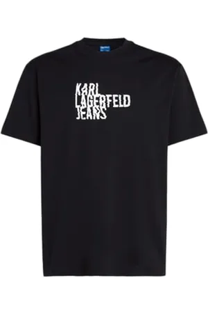 Karl Lagerfeld Herren, Normales Kurzarm-Logo-T-Shirt, , Gross