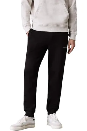 Calvin Klein Herren Jogginghose Monologo Pant Lang, Schwarz , S