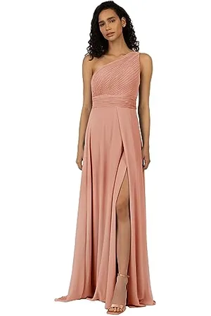 Apart APART One-Shoulder Abendkleid mit Plissee-Drapierung vorne, , 40