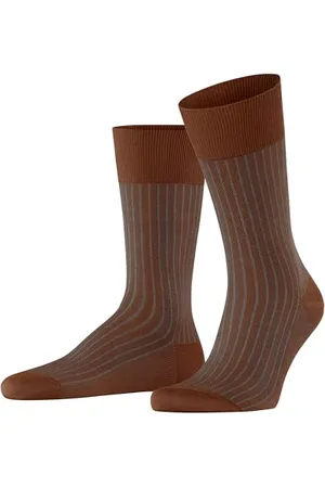Falke Herren Socken Oxford Stripe M So Baumwolle gemustert 1 Paar, , 39-40