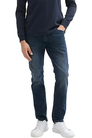 TOM TAILOR Herren Aedan Straight Jeans mit Stretch, , 36/36