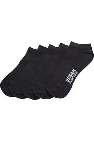 Urban classics Herren Logo No Show Socks 5-Pack Füßlinge, Black, 39-42