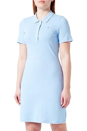 Tommy Hilfiger Damen Polokleid 1985 Slim Pique Slim Fit, , M