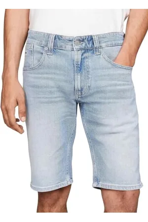 Tommy Hilfiger Herren Jeans Shorts mit Stretch, Blau ( Light), 28W