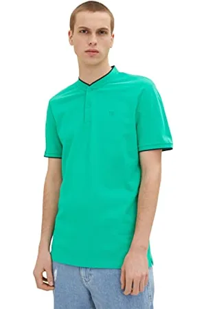 TOM TAILOR Herren Poloshirt mit Stehkragen