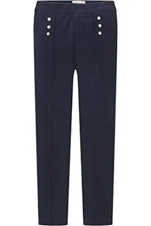 TOM TAILOR Mädchen Kinder Leggings mit Bügelfalten 1037179, Blau, 92-98
