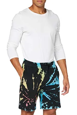 Urban classics Herren TB3518-Tie Dye Sweat Shorts, Black, S