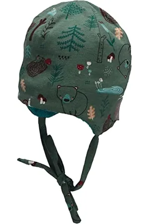 Sterntaler Baby Jungen Beanie Waldtiere Mütze - Kinderbeanie Gefüttert Mit Baumwoll Fleece - , 43