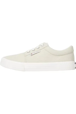 Tommy Hilfiger Damen Derby Sneaker Skate Schuhe, Elfenbein (Newsprint), 41