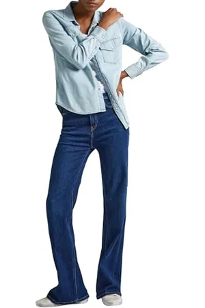 Pepe Jeans Damen Ultra High Waist Slim Flared PL204597 Jeans, , 26W / 32L