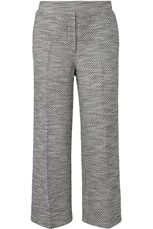 QS by s.Oliver Damen Culotte mit Musterstruktur Black, 36