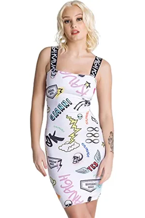 Gianni Kavanagh Damen White Candy Elastic Dress Lässiges Kleid, , X-Small