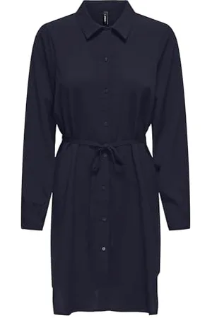ONLY Damen Onlnova Life Elite L/S Shirt Dress Solid Kleid, , Small