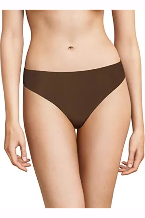 Chantelle SOFTSTRETCH, Tanga, Unnsichtbare Unterwäsche für Dame, Einheitsgröße von 36 bis 44 (EU), Walnuss, Einheitsgröße