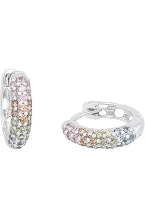 Prinzessin Lillifee Creolen 925 Sterling Silber Mädchen Kinder Ohrschmuck, mit Zirkonia synth., 1,2 cm, Silber, Kommt in Schmuck Geschenk Box, 2027907