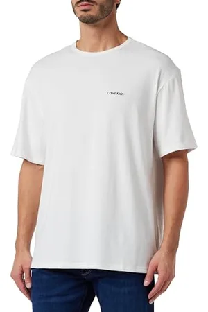 Calvin Klein S/S CREW NECK Kurzarm Rundhals T-Shirts Herren, , XL