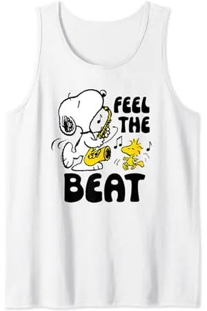Peanuts Snoopy & Woodstock Feel The Beat Tank Top