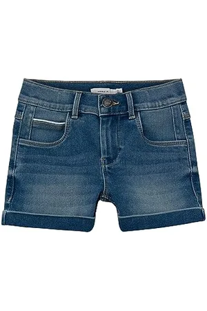 NAME IT Mädchen Nkfsalli Slim Dnm Shorts 6470-tx Noos, , 98