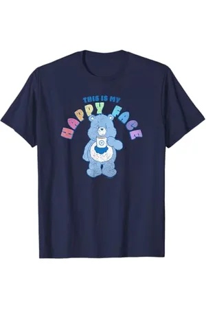Care Bears Grumpy Bear Rainbow Text This Is My Happy Face T-Shirt