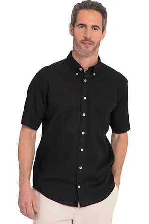 JP 1880 Herren Leinenmixhemd, Halbarm Hemd, , 4XL EU