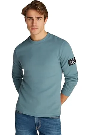 Calvin Klein Herren Badge Waffle Ls Tee J30j323485 L/S T-Shirt, , 3XL