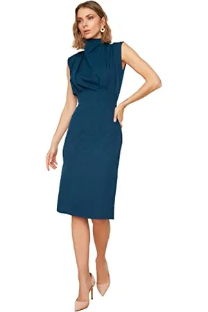 Trendyol Damen Hohe Kragenkleid. Dress, , 40 EU