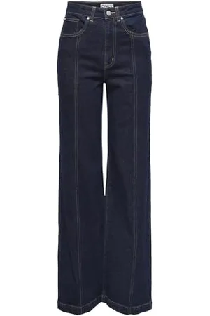 ONLY Female Weit geschnitten Jeans ONLHOPE Sehr hohe Taille Weiter Beinschnitt Jeans