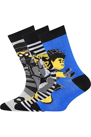 LEGO Wear City Jungen Socken 3er Pack Polizei und Räuber LWHans 100
