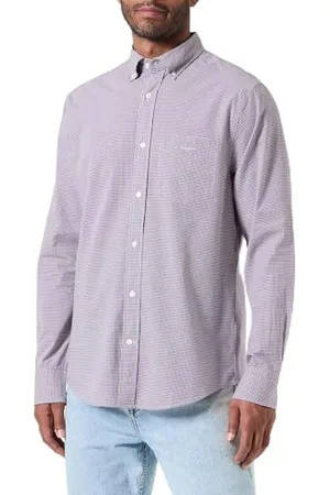 GANT Herren REG POPLIN Micro Gingham Shirt Hemd, , M