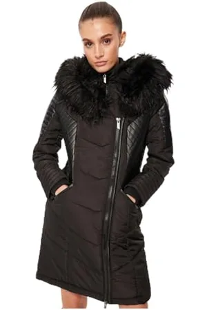 ONLY ONLNEWLINETTE FUR Hood Coat OTW